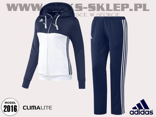 Dres Damski ADIDAS kolekcja T16 niebiesko biały