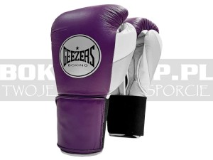 Rękawice bokserskie Geezers HALO G160 - Purple-Light Grey