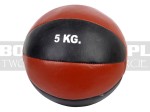 5kg - Piłka lekarska skórzana 1011665 "S" - black-maroon