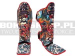 Ochraniacze goleni i stopy TOP KING Chinese Culture Red - TKSGCT-CN