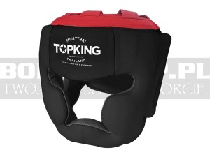 Kask sparingowy TOP KING Extra Coverage Black-Red - TKHGEC-223