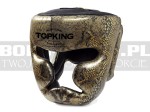 Kask Bokserski TOP KING Snake Black-Gold - TKHG-SNAKE