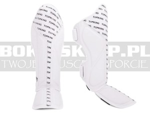 Ochraniacze goleni i stopy TOP KING Full Impact White - TKSGFI-111