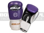 Rękawice bokserskie SKILLS Pro Sparring - purple-silver