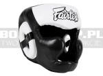 Kask sparingowy Fairtex HG13 Diagonal Vision Sparring - black-white