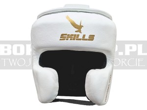 Kask bokserski SKILLS Pro 2.0 Leather - white