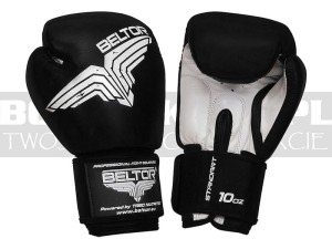 12oz - Rękawice bokserskie BELTOR Standard Black-White