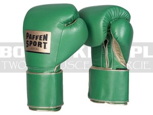 Rękawice bokserskie Paffen Sport PRO WIDE - Green-Gold Metalic