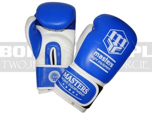 Rękawice Bokserskie Masters RBT-TRW Blue - WAKO Approved