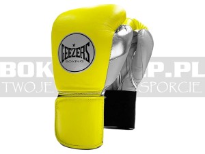 Rękawice bokserskie Geezers HALO G160 - Yellow-Grey-Silver